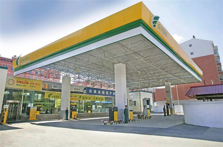 江西加气站钢结构网架案例7